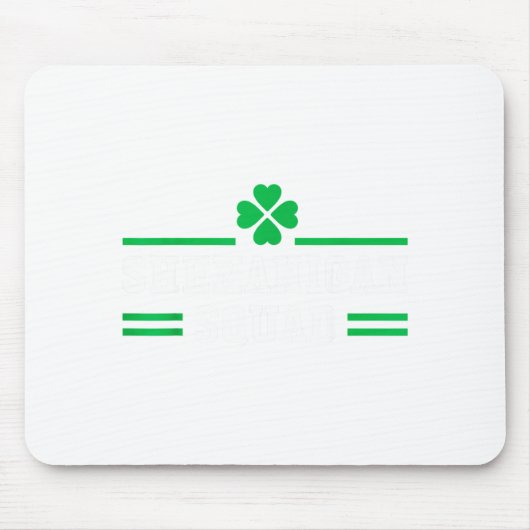 Shenanigan Squad Matching Team St Patricks Day 202 マウスパッド (正面)