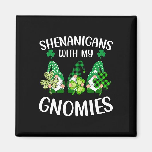 Shenanigansと私のノミーズShamrock St Patrick's マグネット (正面)