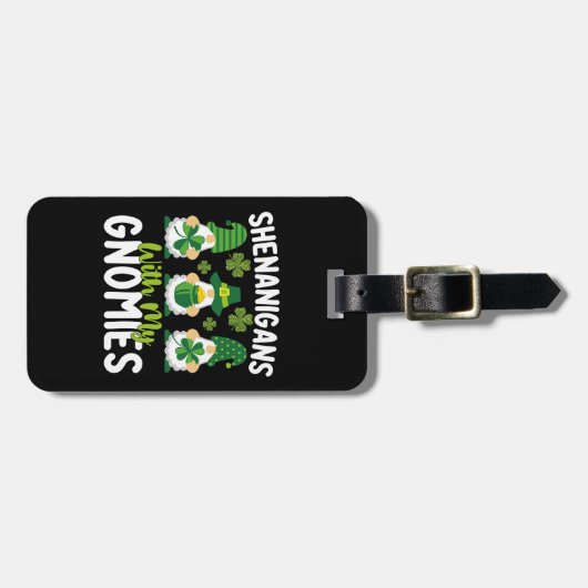 Shenanigansと私のノミー格言聖パトリックの日 ラゲッジタグ (正面横)