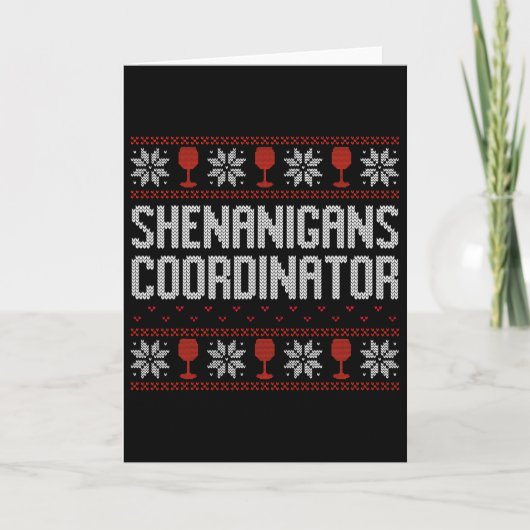 Shenanigansコーディネーター クリスマスアガリーハガキTシャツ カード (正面)