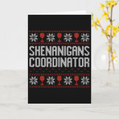 Shenanigansコーディネーター クリスマスアガリーハガキTシャツ カード (黄色い花)