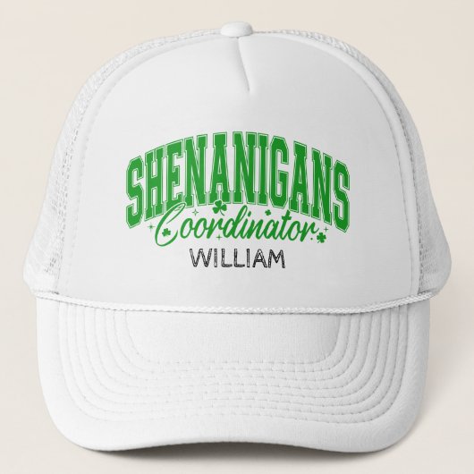 Shenanigans Coordinator オリジナルSt. Patrick’s Dayグッズ キャップ (正面)