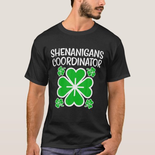 Shenanigans Coordinator Funny St Patricks Day Teac Tシャツ (正面)