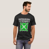 Shenanigans Coordinator Funny St Patricks Day Teac Tシャツ (正面フル)