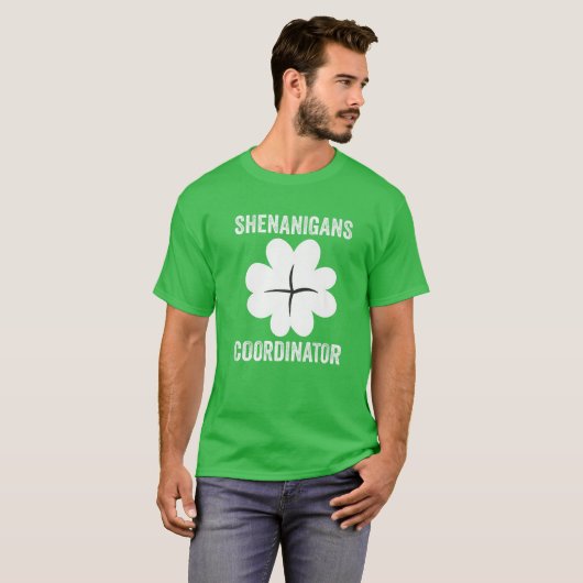 Shenanigans Coordinator Funny St Patricks Day Teac Tシャツ (正面フル)