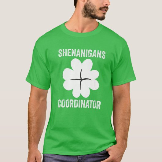 Shenanigans Coordinator Funny St Patricks Day Teac Tシャツ (正面)