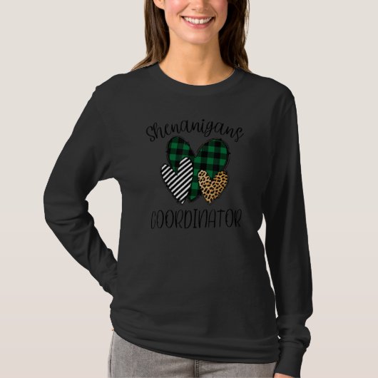 Shenanigans Coordinator Funny Teacher St Patrick's Tシャツ (正面)