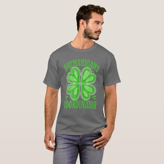 Shenanigans Coordinator Funny Teacher St Patrick's Tシャツ (正面フル)