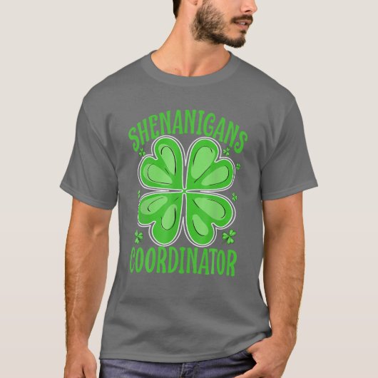 Shenanigans Coordinator Funny Teacher St Patrick's Tシャツ (正面)