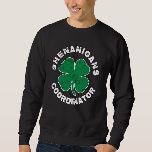 Shenanigans Coordinator Ireland Shamrock St Patric スウェットシャツ (正面)