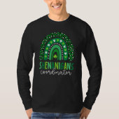 Shenanigans Coordinator Shamrock St Patrick's Day  Tシャツ (正面)