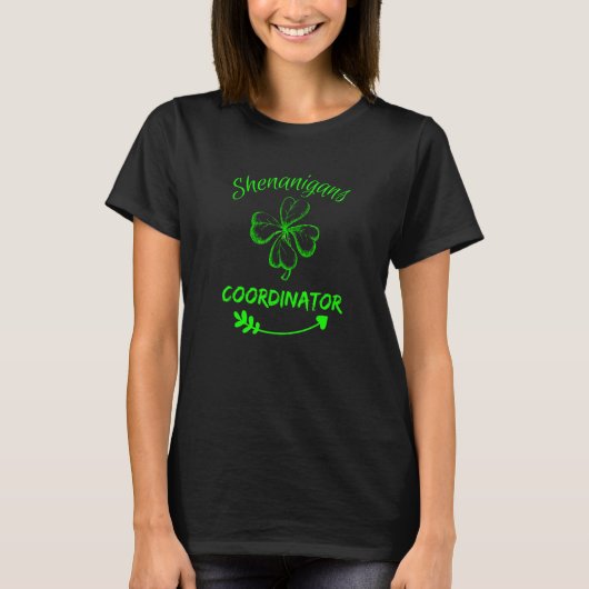 Shenanigans Coordinator shirt Funny Teacher St Pat Tシャツ (正面)