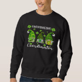 Shenanigans Coordinator St Patricks Day Gnomes Gre スウェットシャツ (正面)