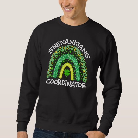 Shenanigans Coordinator St Patrick's Day V Neck スウェットシャツ (正面)