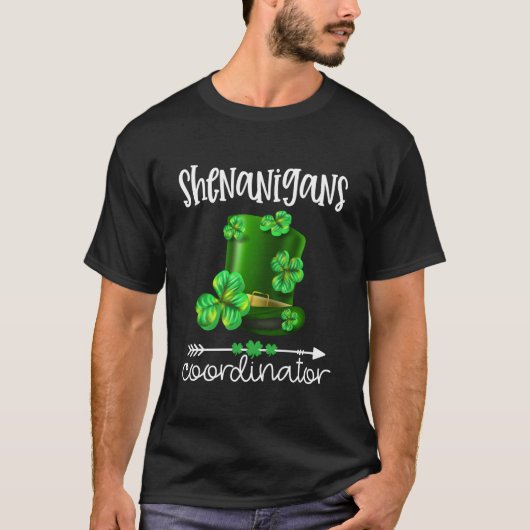Shenanigans Coordinator Teacher St Patrick'S Day Tシャツ (正面)