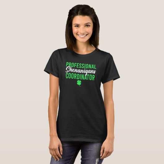 Shenanigans Coordinator Teacher St Patricks Day Wo Tシャツ (正面フル)