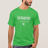 Shenanigans Coordinatorst Patrick's Day Funny Retr Tシャツ (正面)