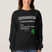 Shenanigans Definition Tie Dye St. Patrick's Day G スウェットシャツ (正面)
