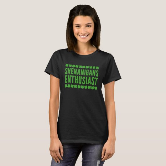 Shenanigans Enthusiast St Patrick s day Teacher Tシャツ (正面フル)