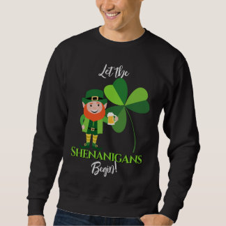 Shenanigans Leprechaun Shamrock St Patrick’s Day スウェットシャツ