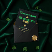 Shenanigans & Shenanigans のみ St. Patrick's Day 招待状