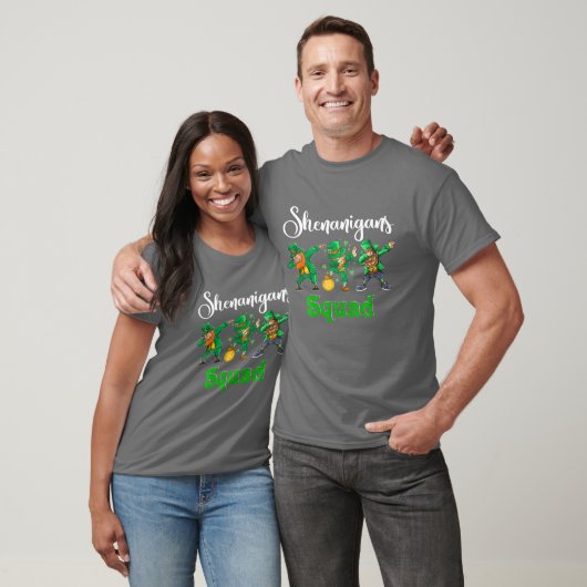 Shenanigans Squad Funny Patrick's Day Dabbing Lepr Tシャツ (ユニセックス)