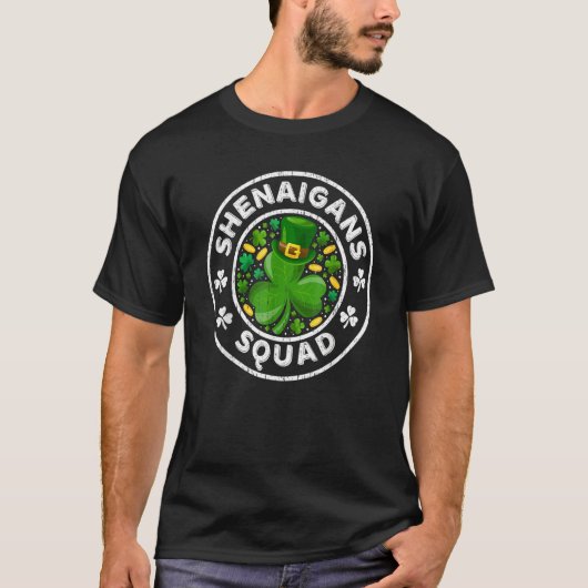 Shenanigans Squad Funny St Patrick's Day Matching  Tシャツ (正面)