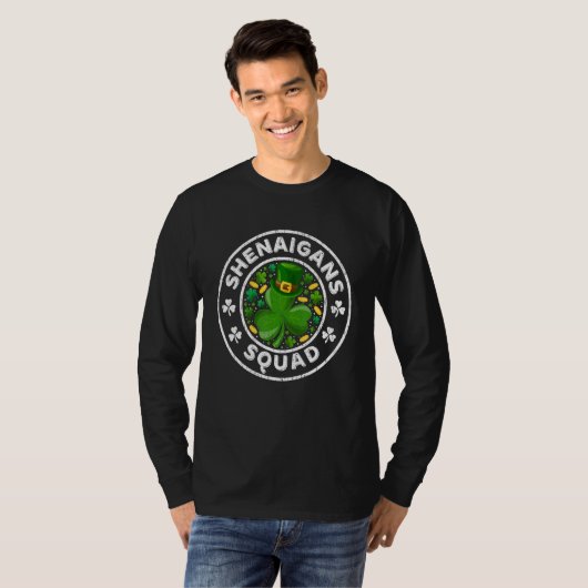 Shenanigans Squad Funny St Patrick's Day Matching  Tシャツ (正面フル)