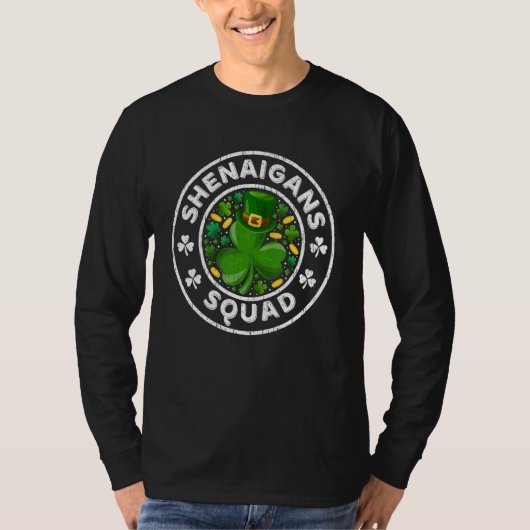 Shenanigans Squad Funny St Patrick's Day Matching  Tシャツ (正面)
