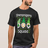 Shenanigans Squad Gnomes Shamrock Happy St Patrick Tシャツ (正面)