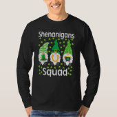 Shenanigans Squad Gnomes Shamrock Happy St Patrick Tシャツ (正面)