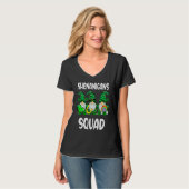 Shenanigans Squad Gnomes St Patrick's Day Men Wome Tシャツ (正面フル)