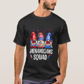 Shenanigans Squad Gnomes USA Independence Day 4th Tシャツ (正面)