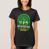 Shenanigans Squad Irish Gnomes Rainbow St Patrick' Tシャツ (正面)