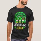 Shenanigans Squad Irish Gnomes Rainbow St Patrick' Tシャツ (正面)