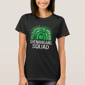 Shenanigans Squad Irish Retro Shamrock St Patrick' Tシャツ