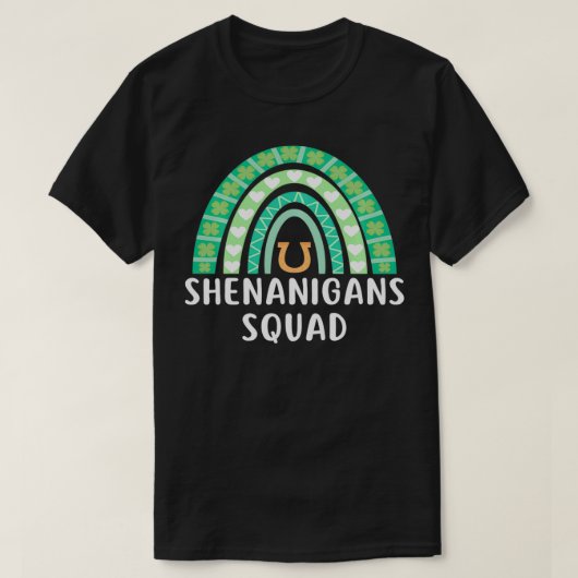 Shenanigans Squad Rainbow St Patricks Day Pullover Tシャツ (デザイン正面)