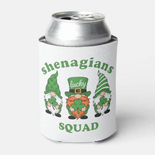 Shenanigans Squad St. Patrick's Day Gnomes 缶クーラー (缶正面)