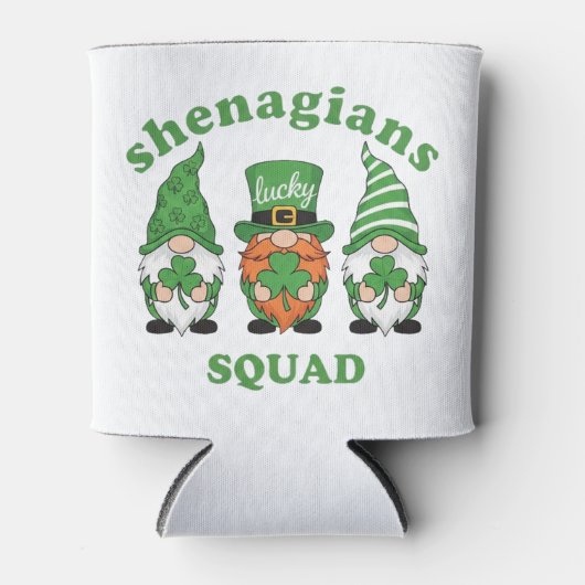 Shenanigans Squad St. Patrick's Day Gnomes 缶クーラー (正面)