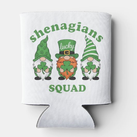 Shenanigans Squad St. Patrick's Day Gnomes 缶クーラー (裏面)