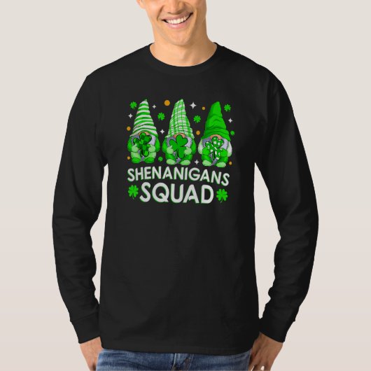 Shenanigans Squad St Patrick's Day Gnomes Gnomies  Tシャツ (正面)