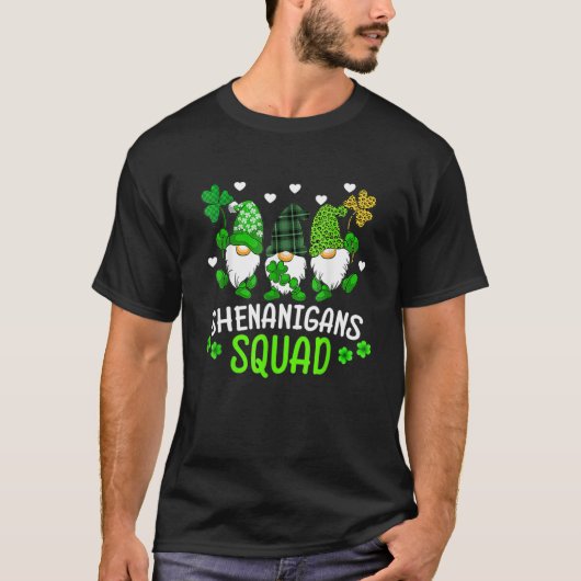 Shenanigans Squad St Patricks Day Gnomes Green Pro Tシャツ (正面)