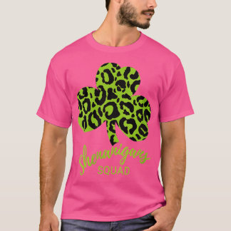 Shenanigans Squad St Patrick's Day Leopard Print S Tシャツ
