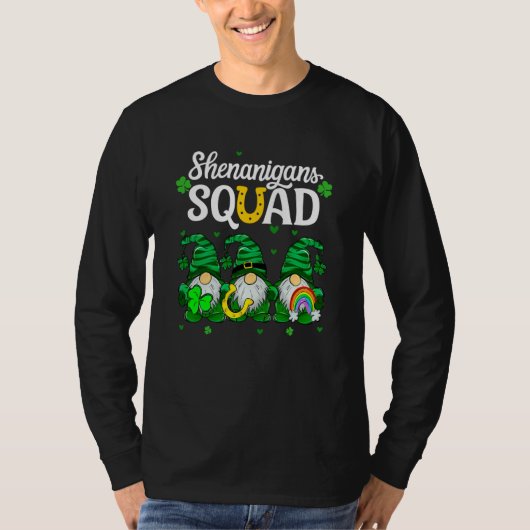 Shenanigans Squad Teachers St Patricks Day Gnomes Tシャツ (正面)