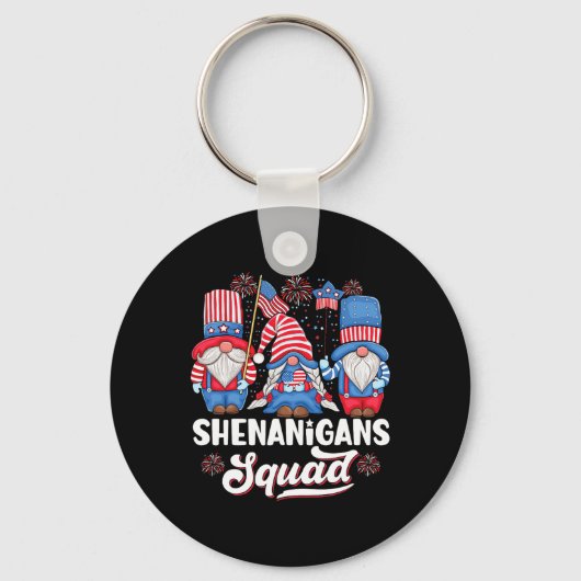 Shenanigans Squad Usa独立記念日7月4日 キーホルダー (正面)