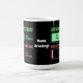 Shenanigans Today Recovery Mode Tomorrow 冗談は今日まで、明 コーヒーマグカップ (中央)