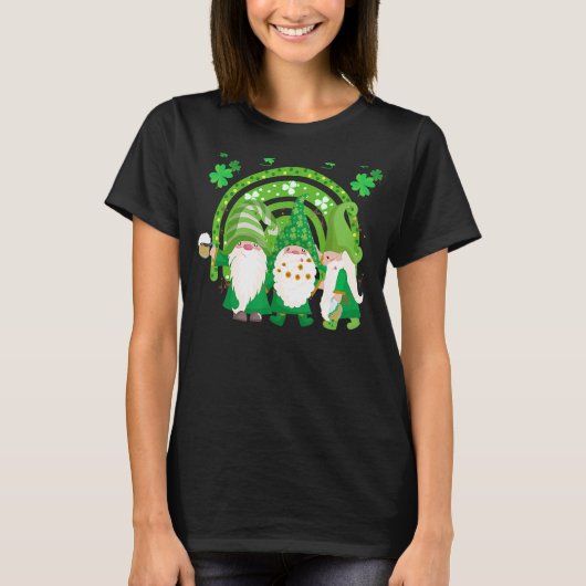 Shenanigans With My Gnomies St Patrick's Day Rainb Tシャツ (正面)