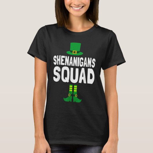 Shenanigator Cute Leprechaun Elf St Patricks Day S Tシャツ (正面)