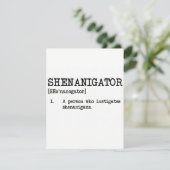 Shenanigator Funny St Patricks Card シーズンカード (スタンド正面)