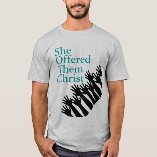SheOfferedThemChristメンズTシャツ Tシャツ (正面)